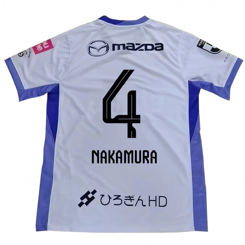 Danxen Women Kaede Nakamura #4 White Orange Away Jersey 2025/26 T-Shirt