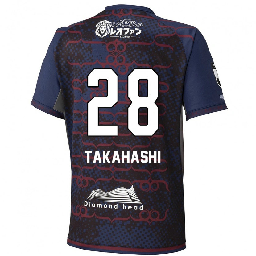 Danxen Women Koga Takahashi #28 Blue Red Away Jersey 2025/26 T-Shirt