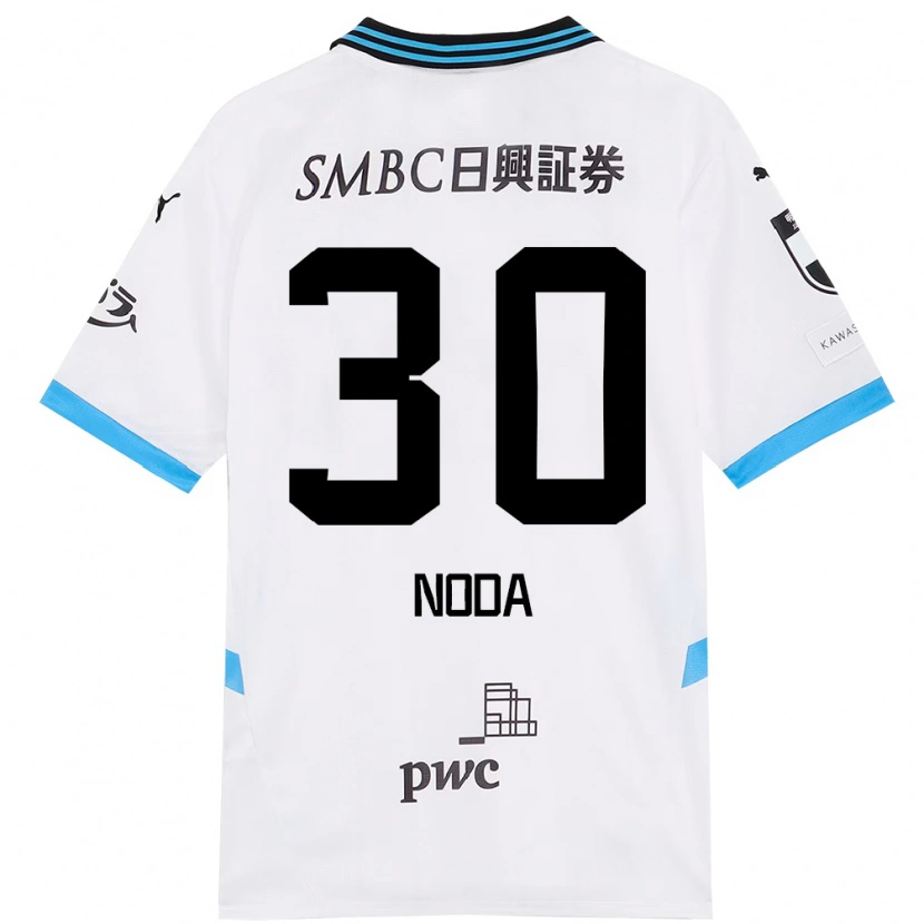 Danxen Women Hiroto Noda #30 White Sky Blue Away Jersey 2025/26 T-Shirt