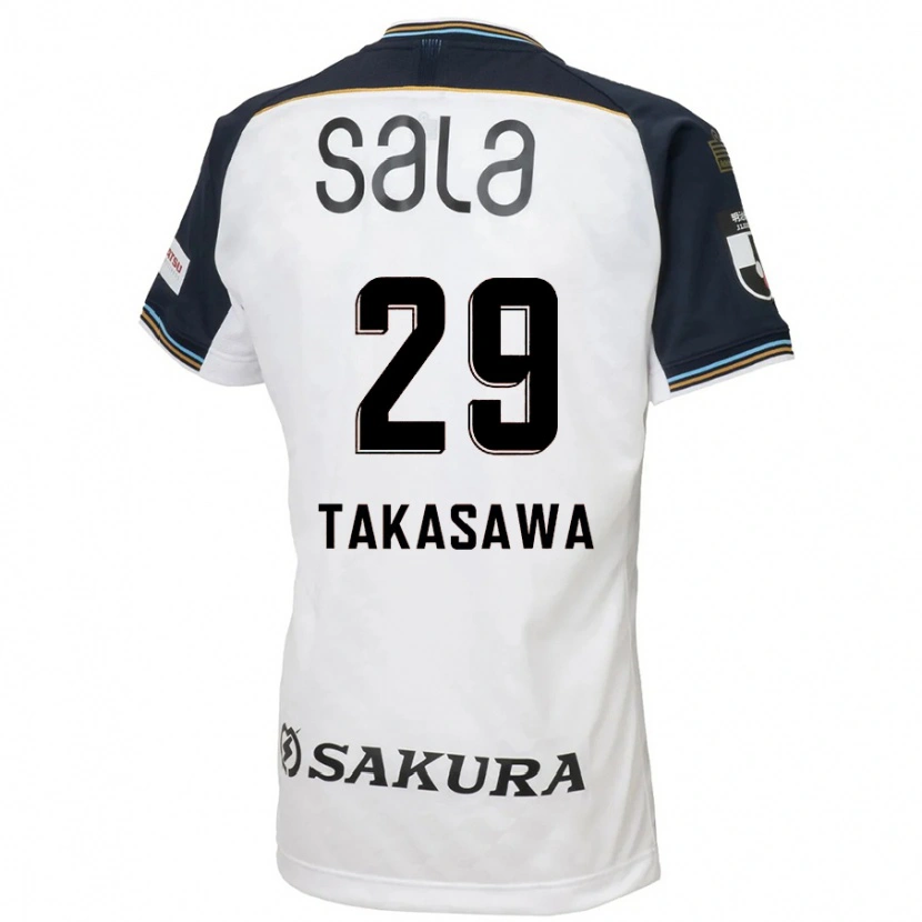 Danxen Women Kaito Takasawa #29 White Black Away Jersey 2025/26 T-Shirt