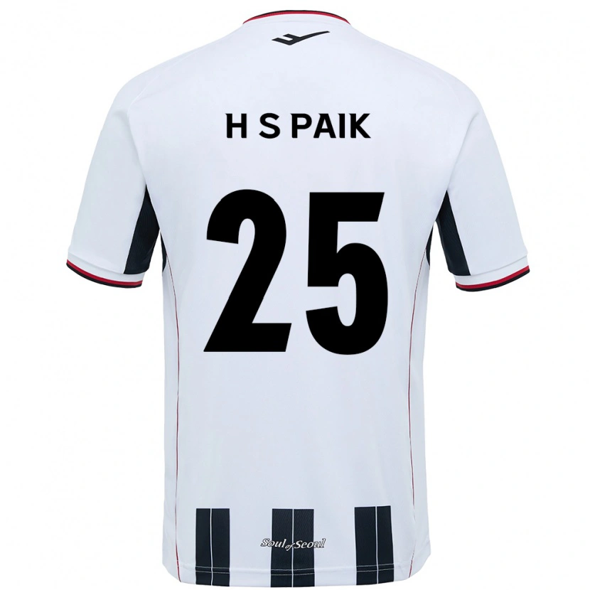 Danxen Women Sang-Hoon Paik #25 White Black Away Jersey 2025/26 T-Shirt