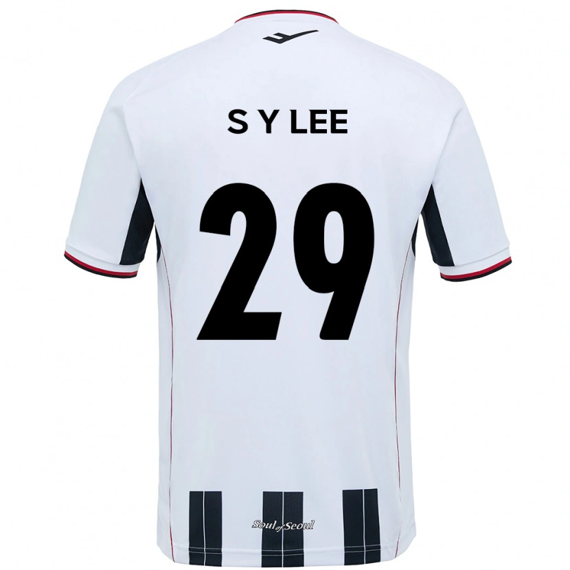 Danxen Women Seong-Yun Lee #29 White Black Away Jersey 2025/26 T-Shirt