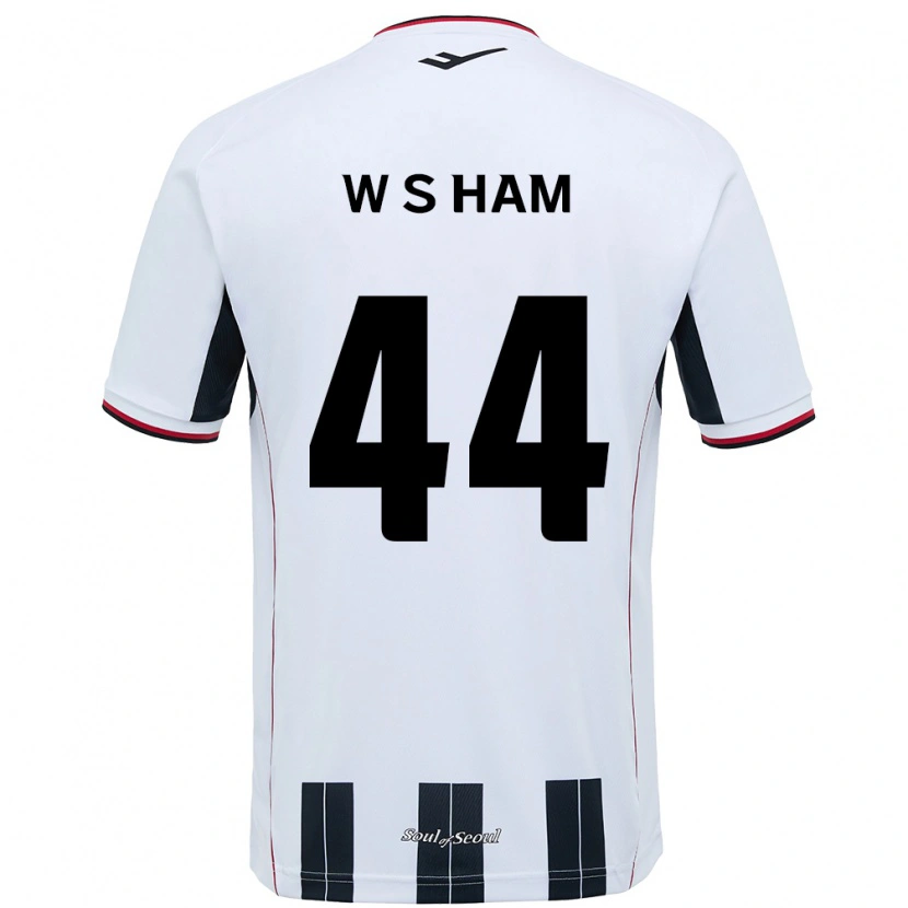 Danxen Women Sun-Woo Ham #44 White Black Away Jersey 2025/26 T-Shirt