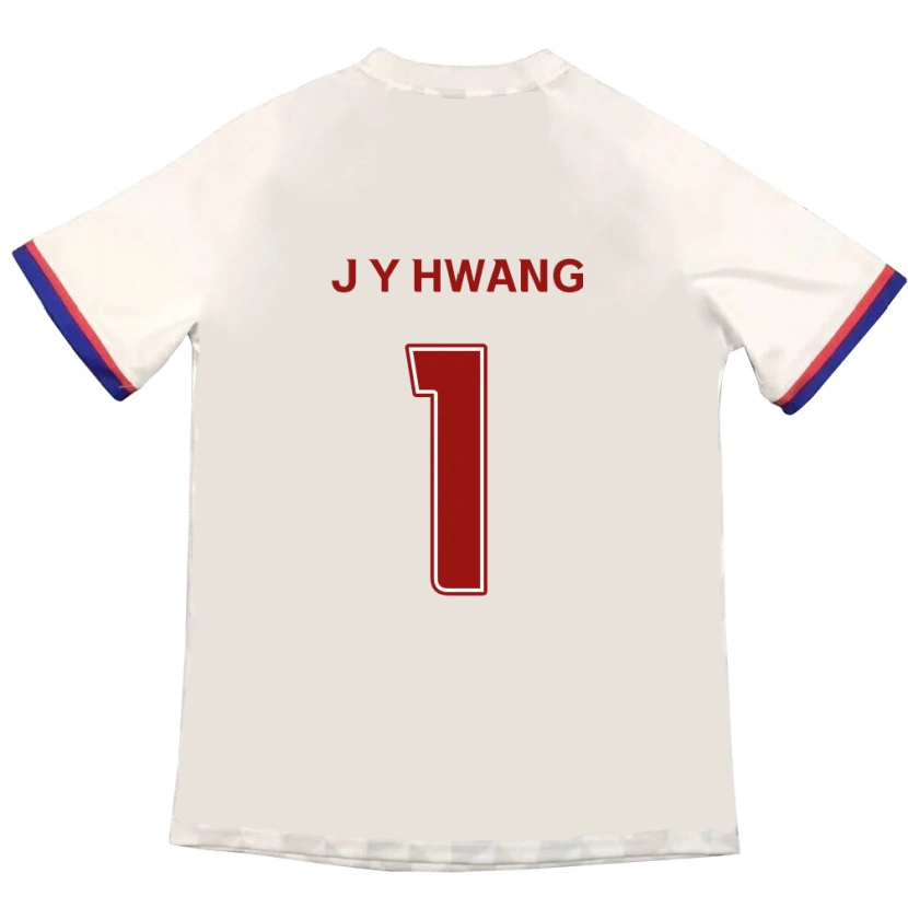 Danxen Women Jae-Yun Hwang #1 Off-White Red Away Jersey 2025/26 T-Shirt