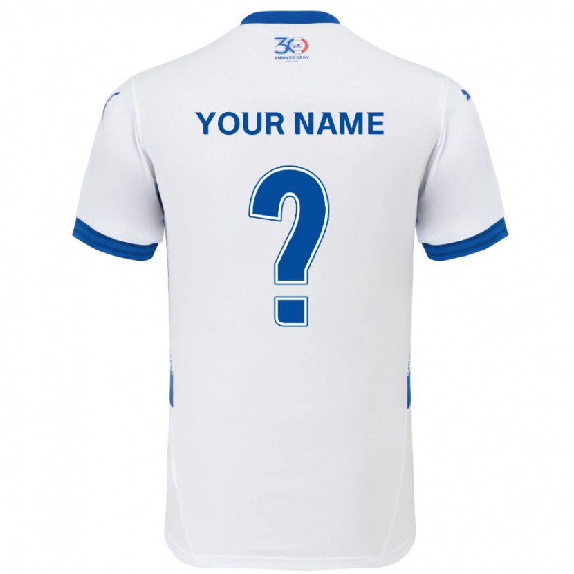 Danxen Women Your Name #0 White Royal Blue Away Jersey 2025/26 T-Shirt