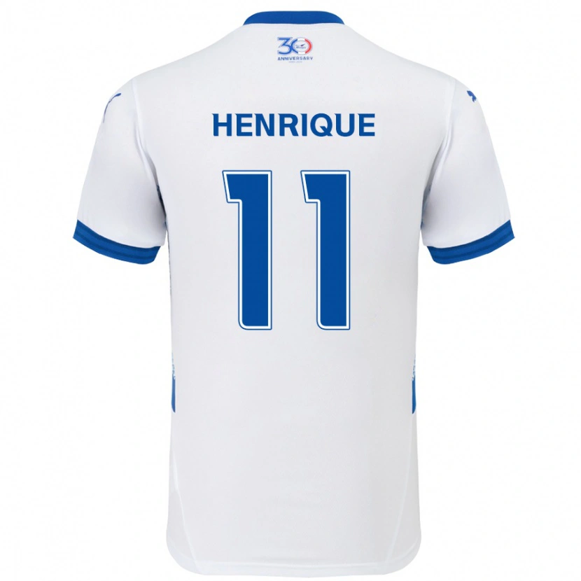 Danxen Women Paulo Henrique #11 White Royal Blue Away Jersey 2025/26 T-Shirt