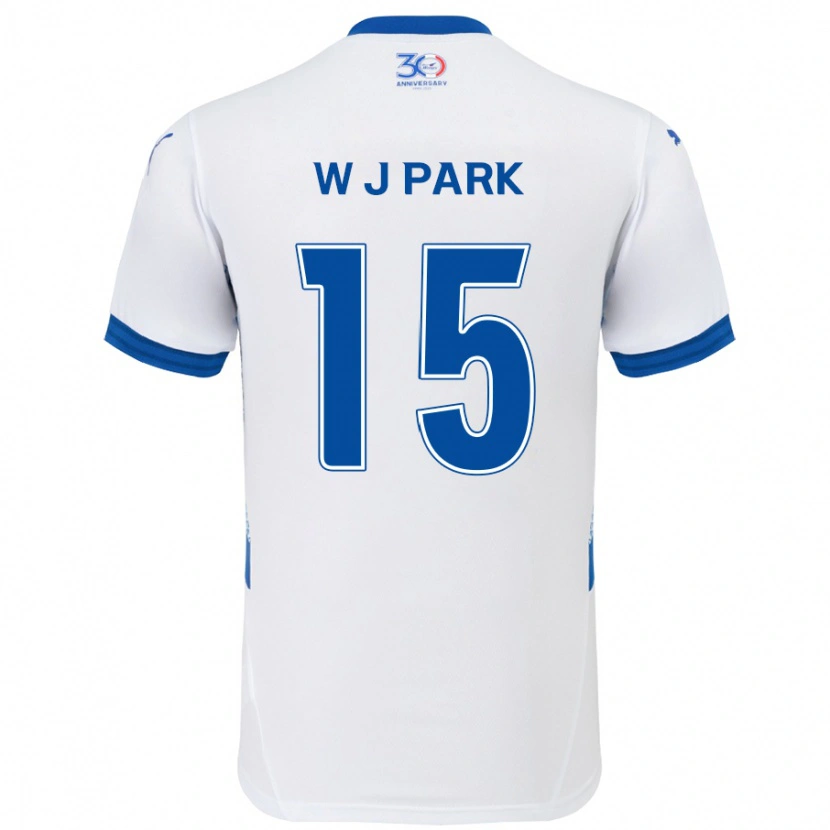 Danxen Women Woo-Jin Park #15 White Royal Blue Away Jersey 2025/26 T-Shirt