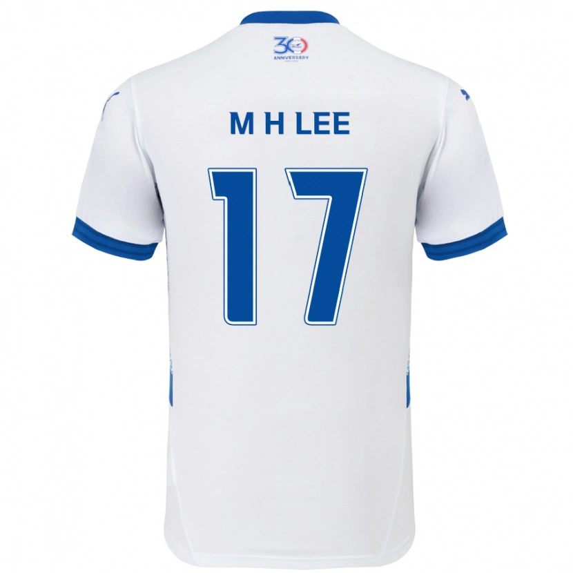 Danxen Women Min-Hyuk Lee #17 White Royal Blue Away Jersey 2025/26 T-Shirt