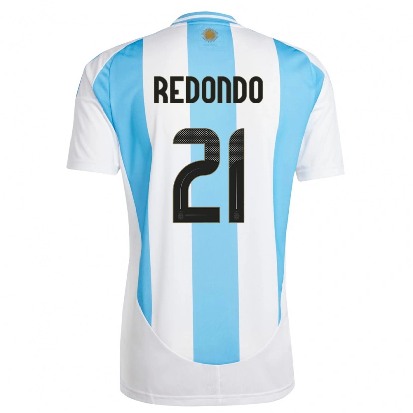 Danxen Kid Argentina Federico Redondo #21 White Blue Home Jersey 24-26 T-Shirt