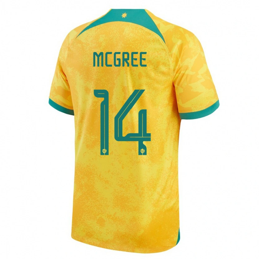 Danxen Kid Australia Riley Mcgree #14 Golden Home Jersey 24-26 T-Shirt