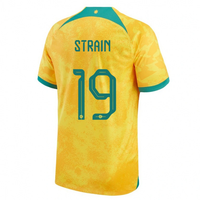 Danxen Kid Australia Ryan Strain #19 Golden Home Jersey 24-26 T-Shirt