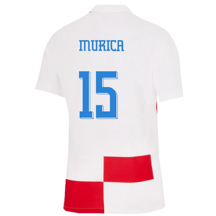 Danxen Kid Croatia Lukas Murica #15 White Red Home Jersey 24-26 T-Shirt