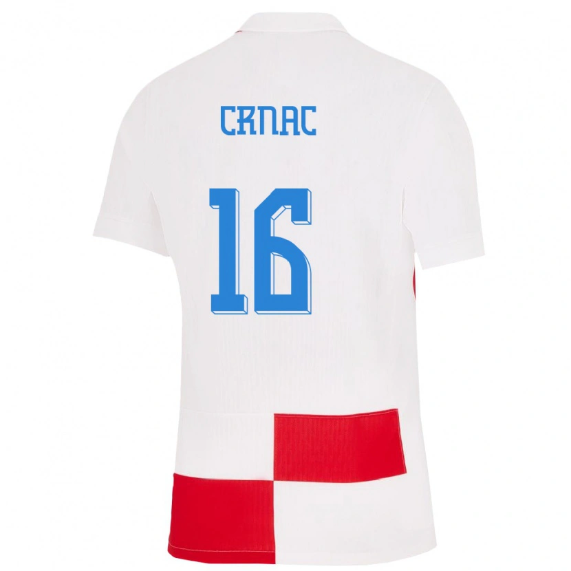 Danxen Kid Croatia Ante Crnac #16 White Red Home Jersey 24-26 T-Shirt