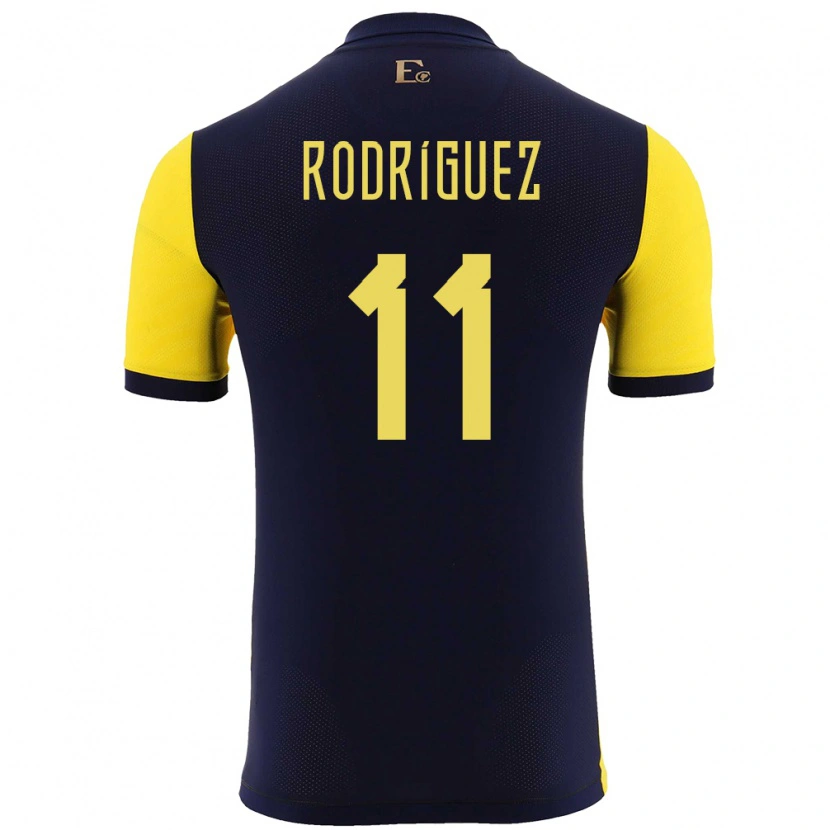 Danxen Kid Ecuador Kevin Rodríguez #11 Yellow Home Jersey 24-26 T-Shirt