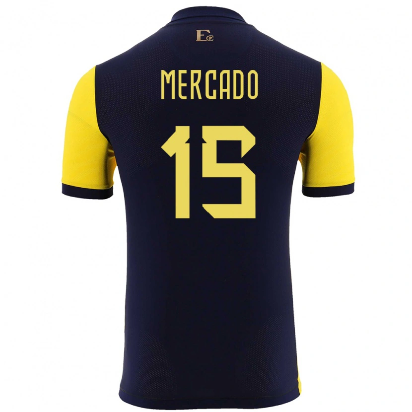 Danxen Kid Ecuador John Mercado #15 Yellow Home Jersey 24-26 T-Shirt