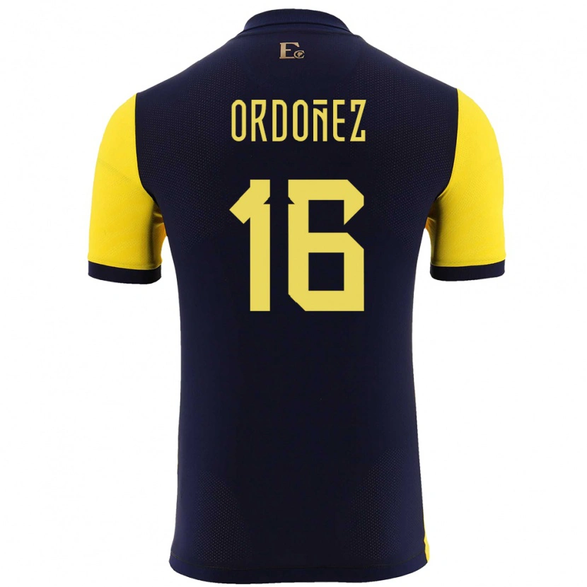 Danxen Kid Ecuador Joel Ordóñez #16 Yellow Home Jersey 24-26 T-Shirt