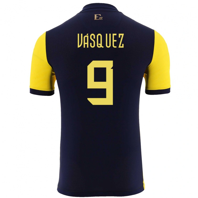 Danxen Kid Ecuador Yandri Vásquez #9 Yellow Home Jersey 24-26 T-Shirt