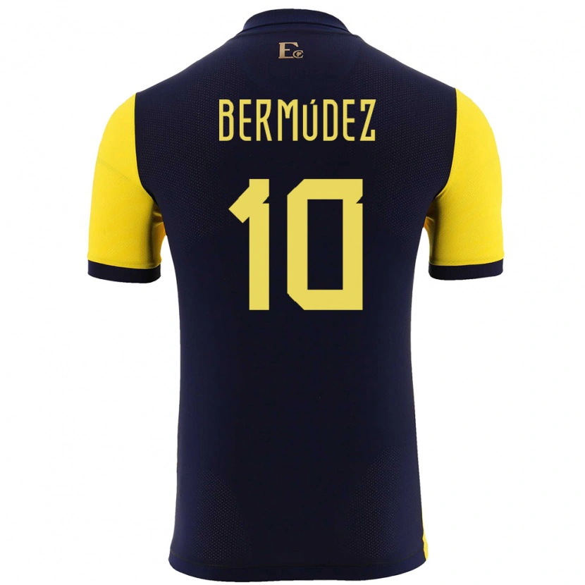 Danxen Kid Ecuador Michael Bermúdez #10 Yellow Home Jersey 24-26 T-Shirt