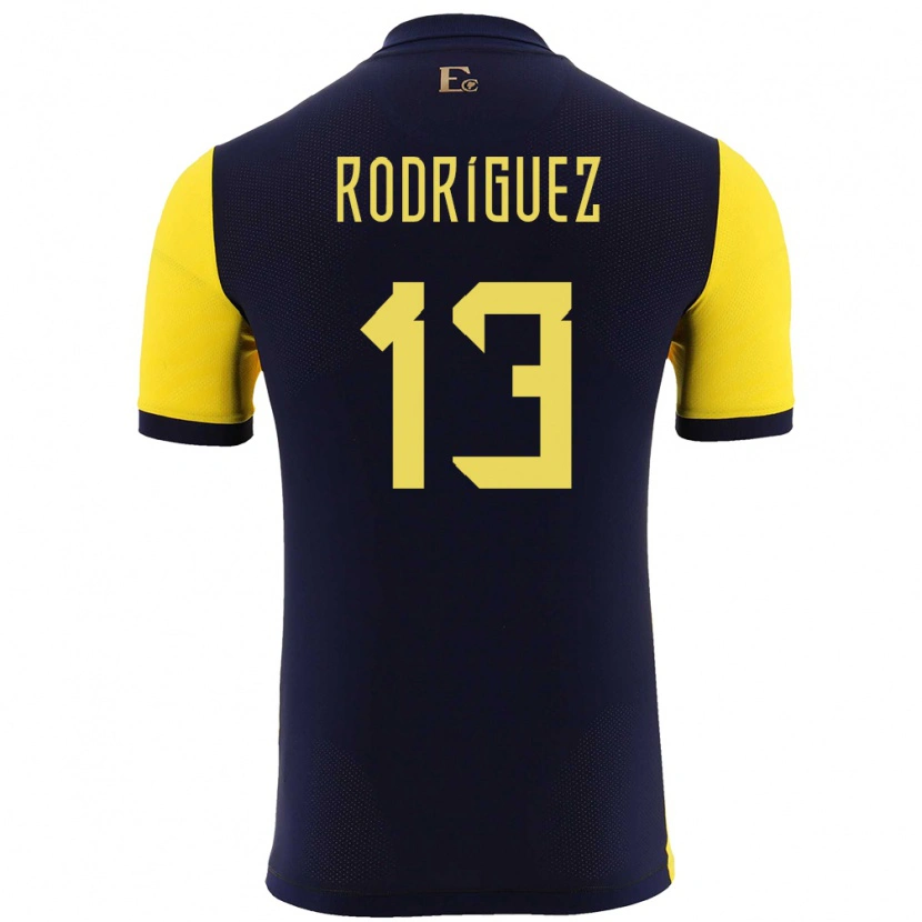 Danxen Kid Ecuador Emerson Rodríguez #13 Yellow Home Jersey 24-26 T-Shirt