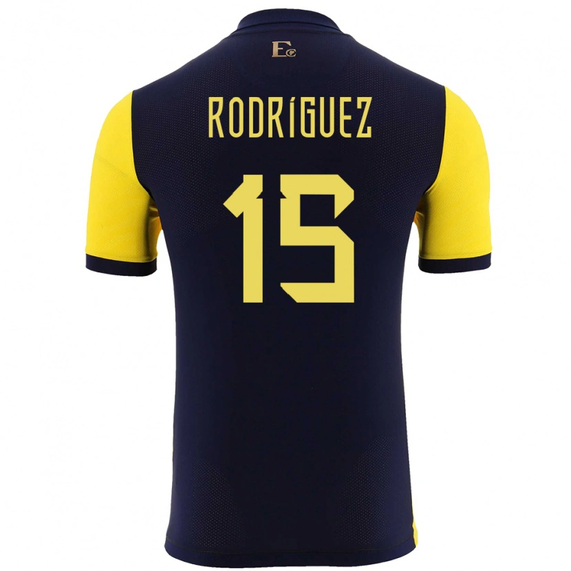 Danxen Kid Ecuador Juan Rodríguez #15 Yellow Home Jersey 24-26 T-Shirt