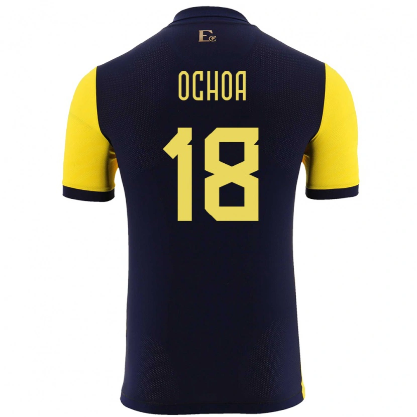 Danxen Kid Ecuador Youri Ochoa #18 Yellow Home Jersey 24-26 T-Shirt