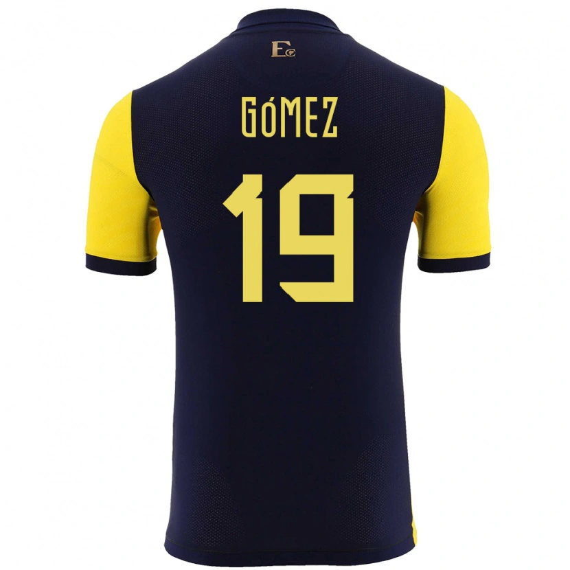 Danxen Kid Ecuador Aníbal Gómez #19 Yellow Home Jersey 24-26 T-Shirt