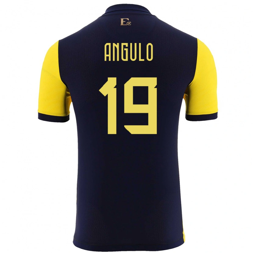 Danxen Kid Ecuador Juan Angulo #19 Yellow Home Jersey 24-26 T-Shirt