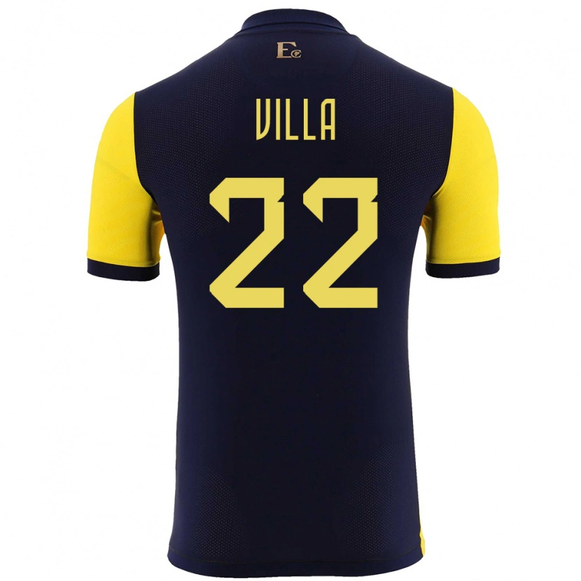 Danxen Kid Ecuador Alexis Villa #22 Yellow Home Jersey 24-26 T-Shirt