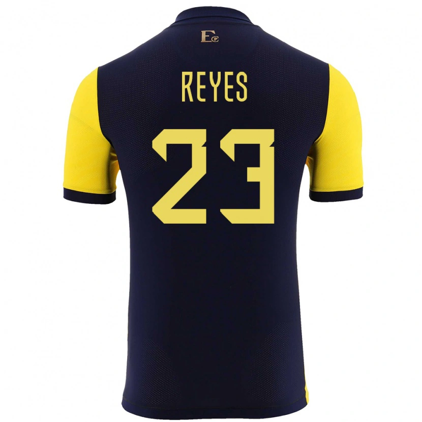 Danxen Kid Ecuador Maikel Reyes #23 Yellow Home Jersey 24-26 T-Shirt