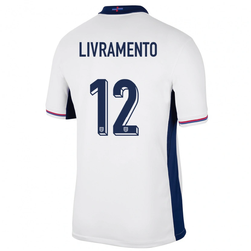 Danxen Kid England Tino Livramento #12 White Home Jersey 24-26 T-Shirt