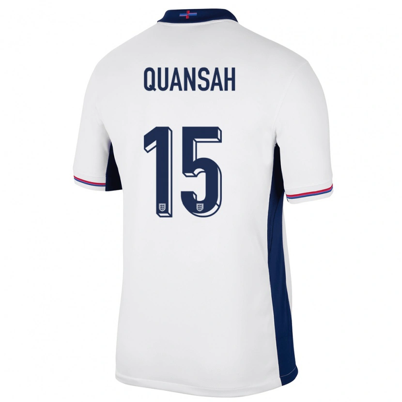 Danxen Kid England Jarell Quansah #15 White Home Jersey 24-26 T-Shirt