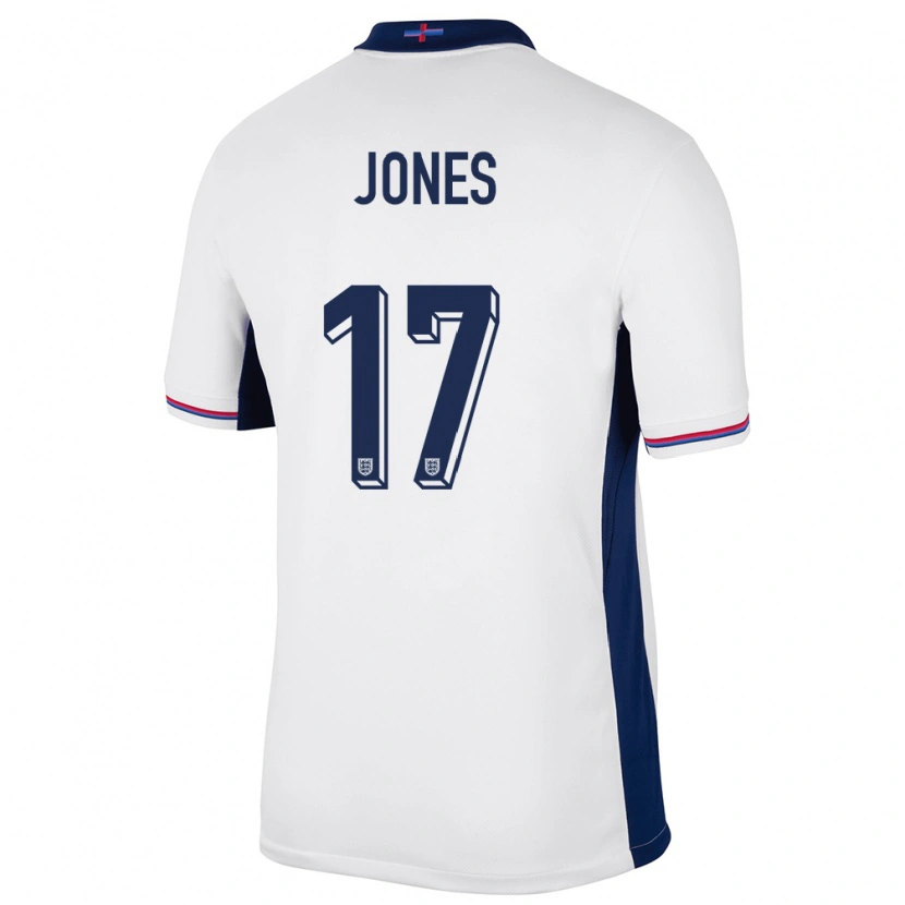 Danxen Kid England Curtis Jones #17 White Home Jersey 24-26 T-Shirt