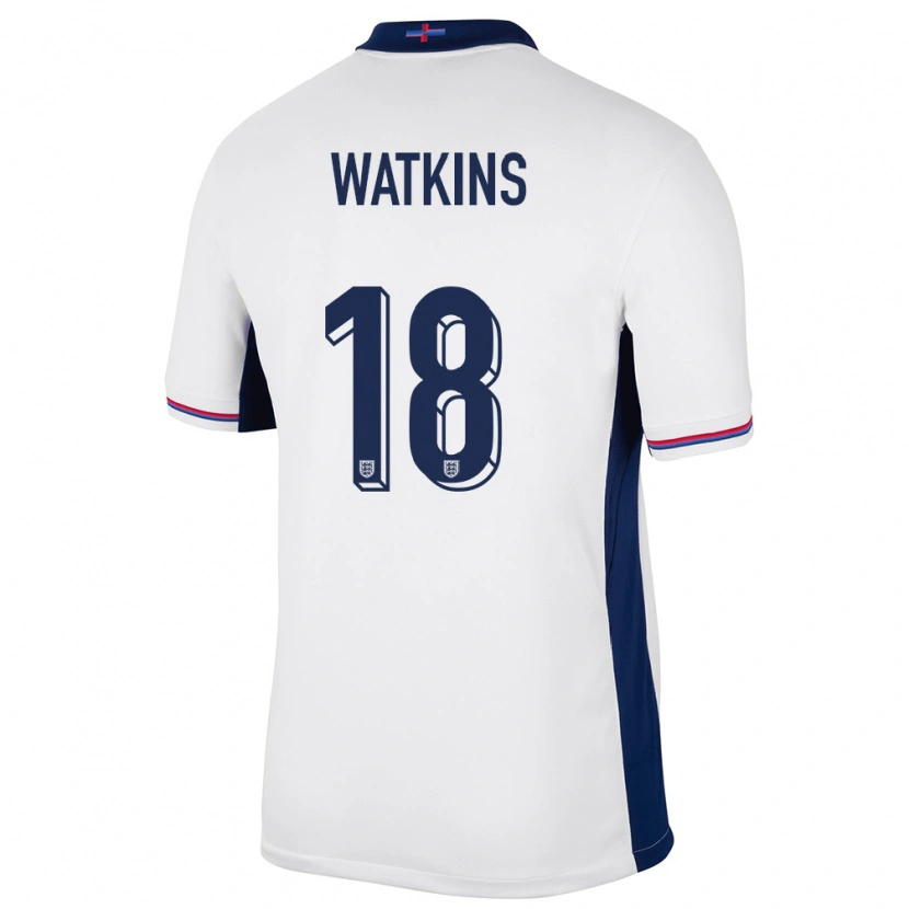 Danxen Kid England Ollie Watkins #18 White Home Jersey 24-26 T-Shirt