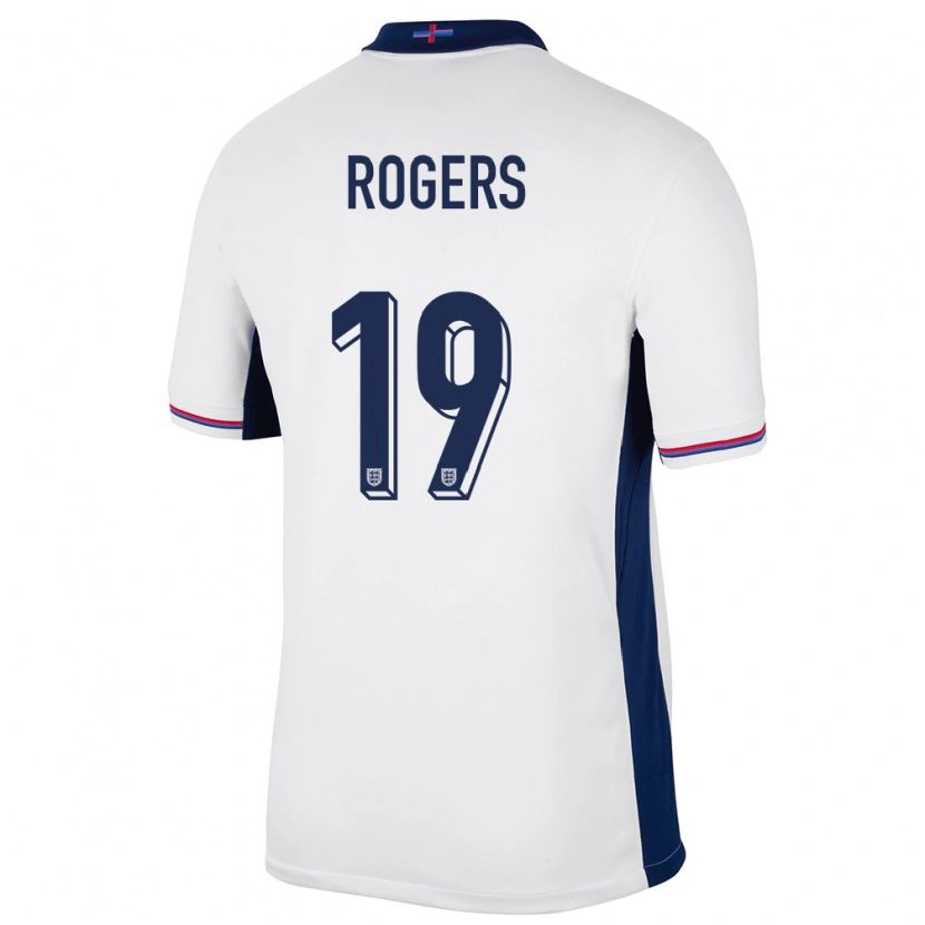 Danxen Kid England Morgan Rogers #19 White Home Jersey 24-26 T-Shirt