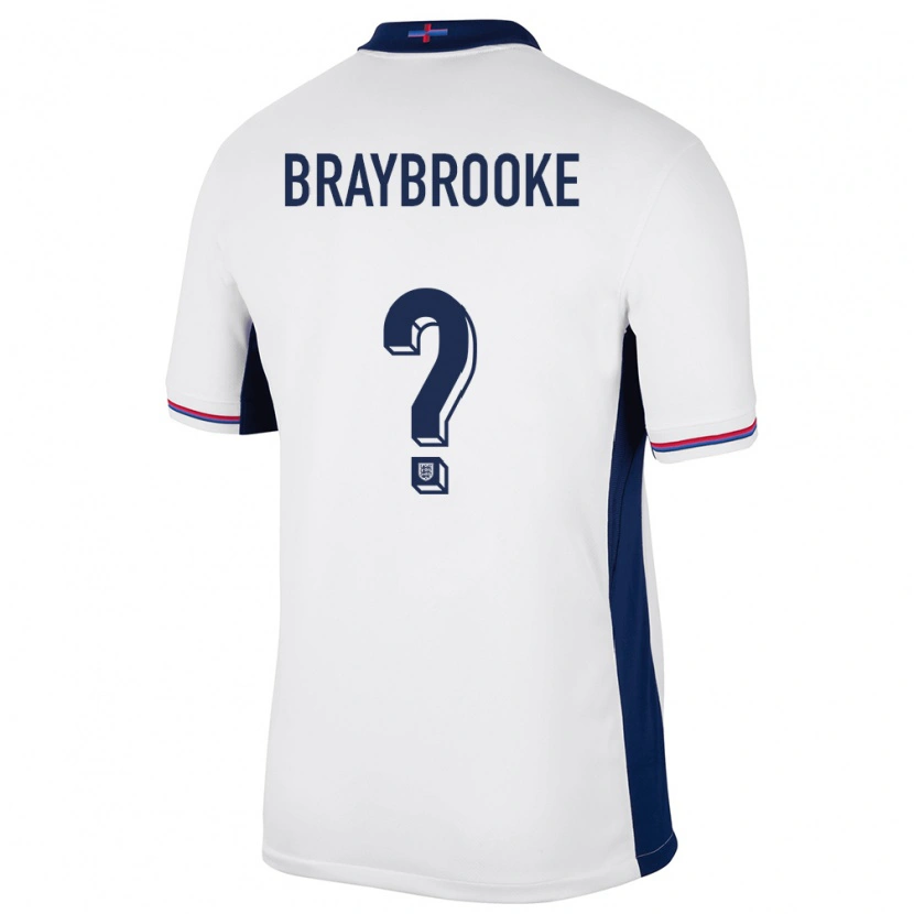 Danxen Kid England Sammy Braybrooke #0 White Home Jersey 24-26 T-Shirt