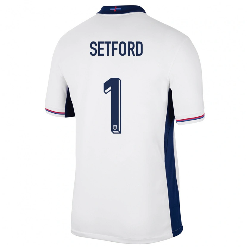 Danxen Kid England Tommy Setford #1 White Home Jersey 24-26 T-Shirt