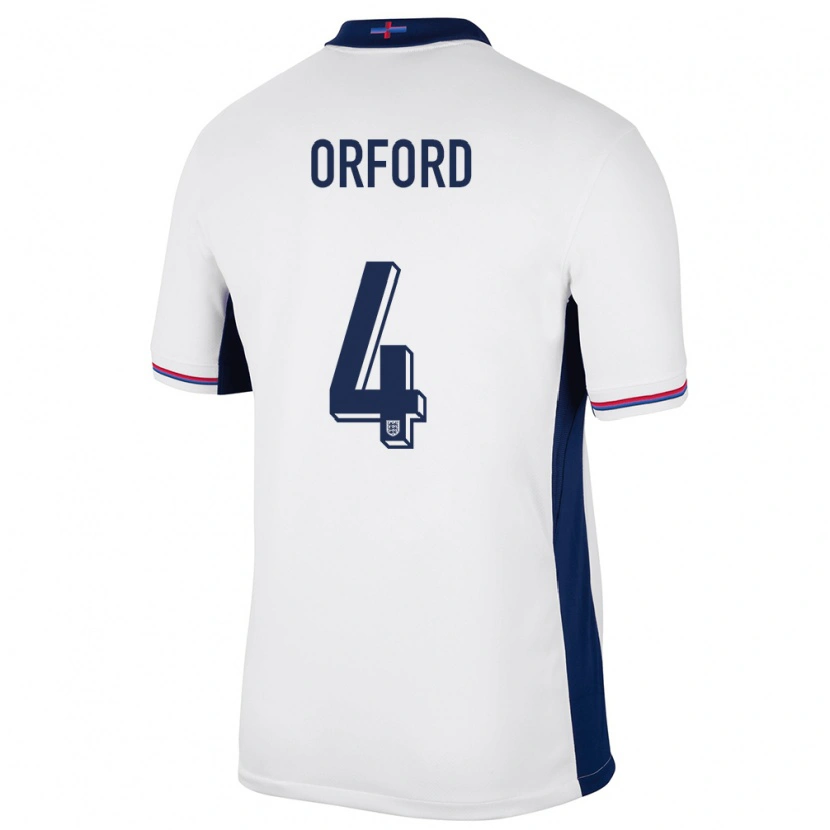 Danxen Kid England Lewis Orford #4 White Home Jersey 24-26 T-Shirt