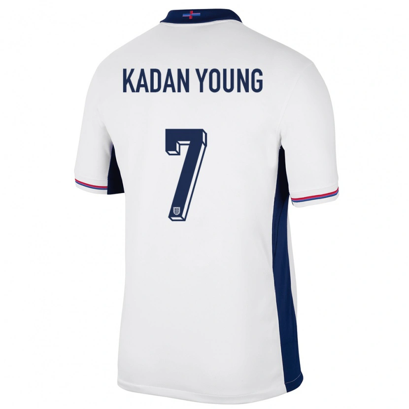 Danxen Kid England Kadan Young #7 White Home Jersey 24-26 T-Shirt