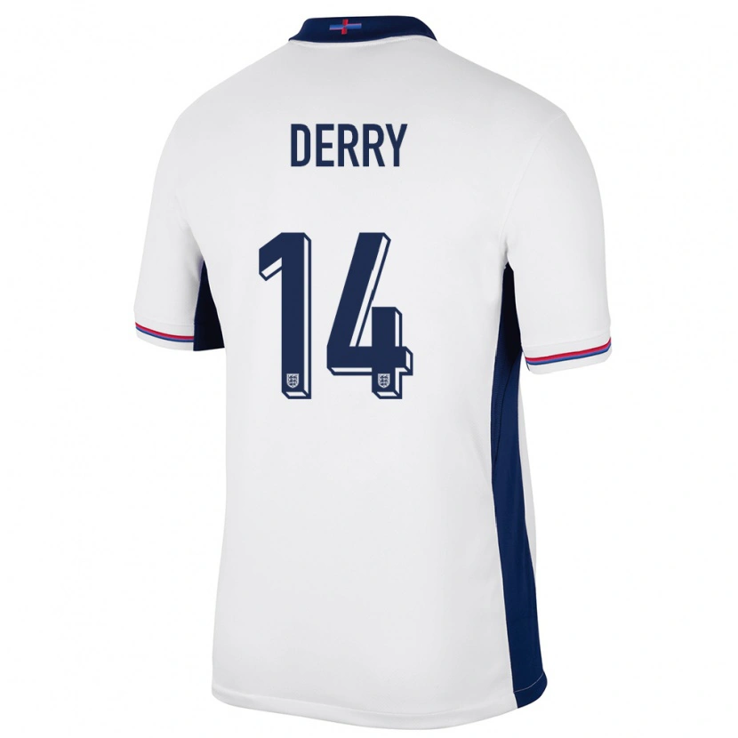 Danxen Kid England Jesse Derry #14 White Home Jersey 24-26 T-Shirt