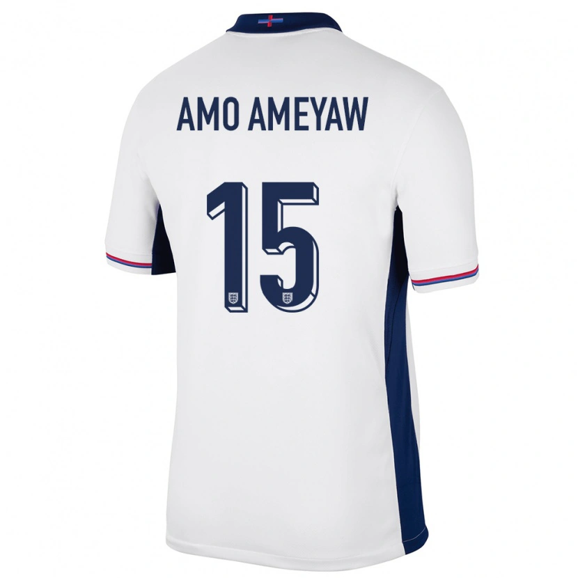 Danxen Kid England Samuel Amo-Ameyaw #15 White Home Jersey 24-26 T-Shirt