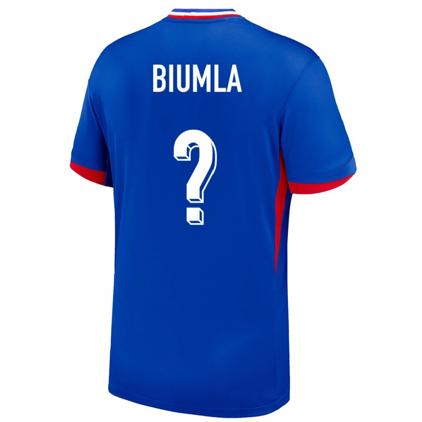 Danxen Kid France Emmanuel Biumla #0 Blue Home Jersey 24-26 T-Shirt