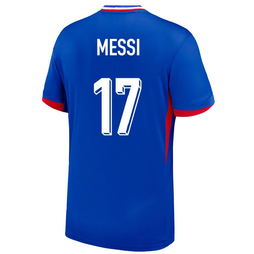 Danxen Kid France Rayane Messi #17 Blue Home Jersey 24-26 T-Shirt