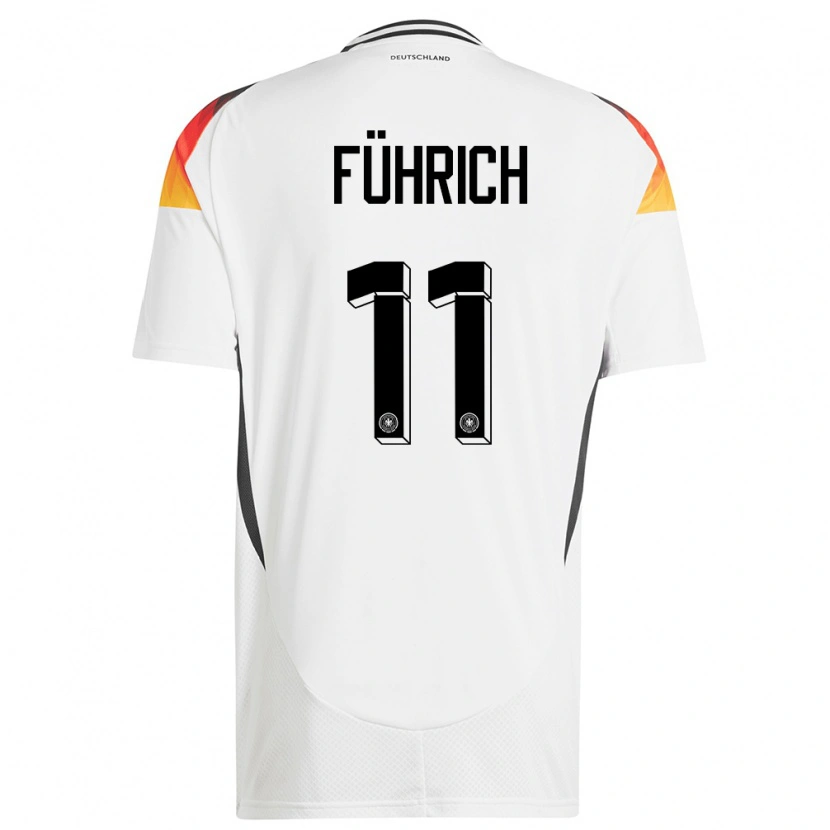 Danxen Kid Germany Chris Führich #11 White Home Jersey 24-26 T-Shirt