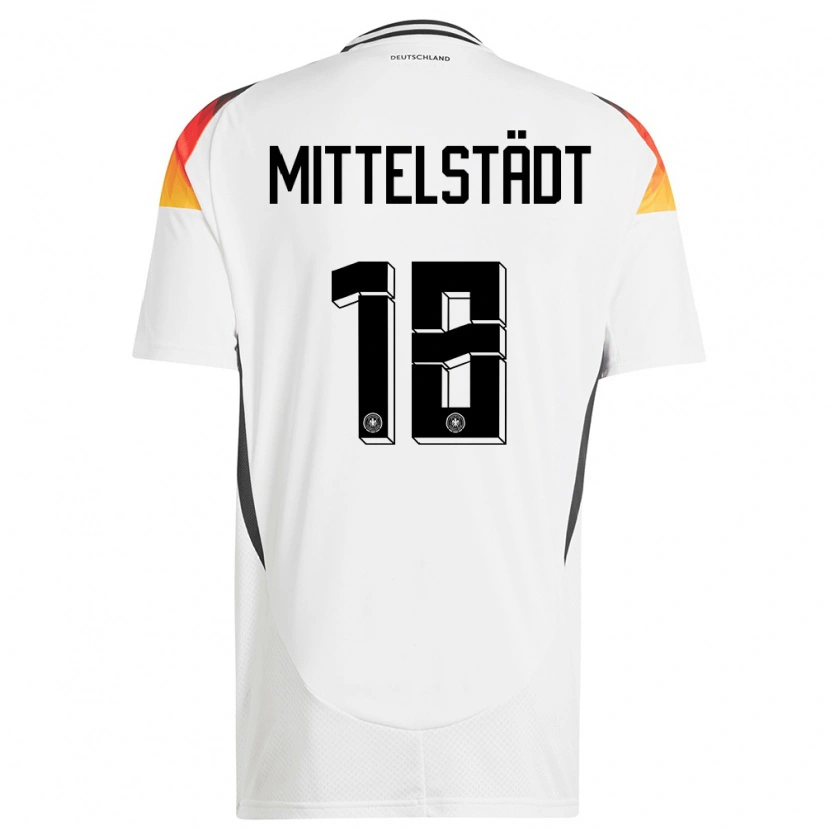 Danxen Kid Germany Maximilian Mittelstädt #18 White Home Jersey 24-26 T-Shirt