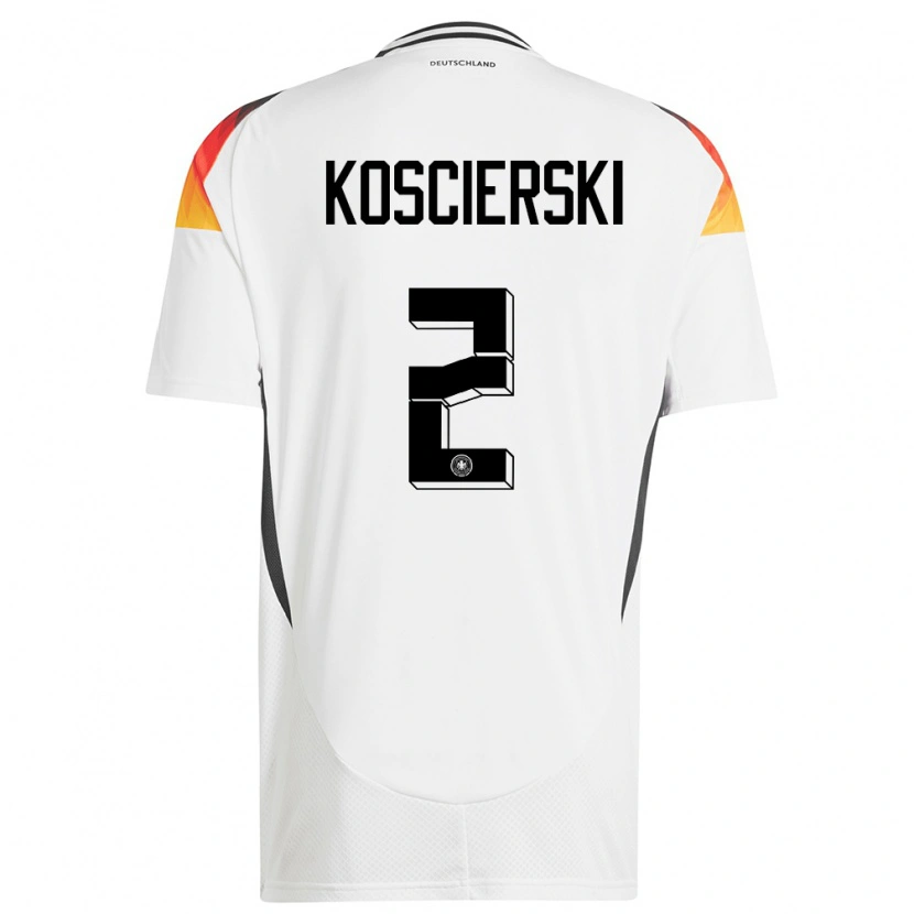 Danxen Kid Germany Kacper Koscierski #2 White Home Jersey 24-26 T-Shirt