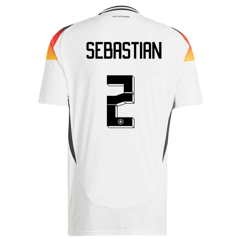 Danxen Kid Germany Jordy Sebastian #2 White Home Jersey 24-26 T-Shirt