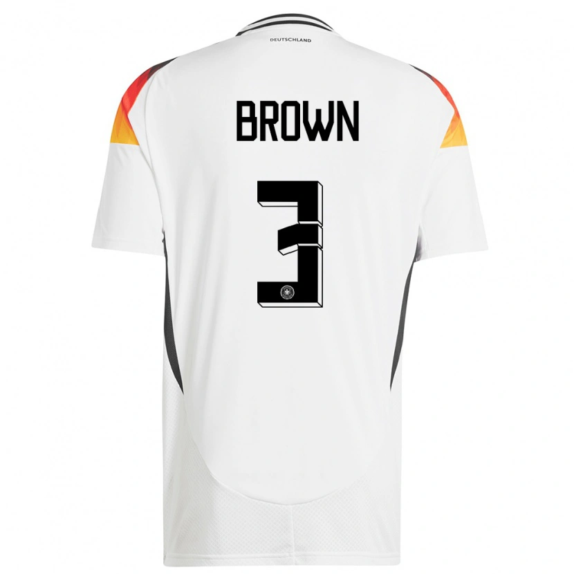 Danxen Kid Germany Nathaniel Brown #3 White Home Jersey 24-26 T-Shirt