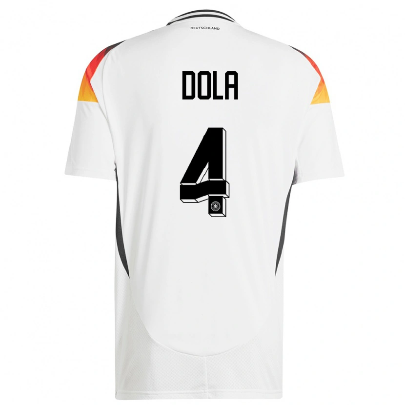 Danxen Kid Germany Igor Dola #4 White Home Jersey 24-26 T-Shirt