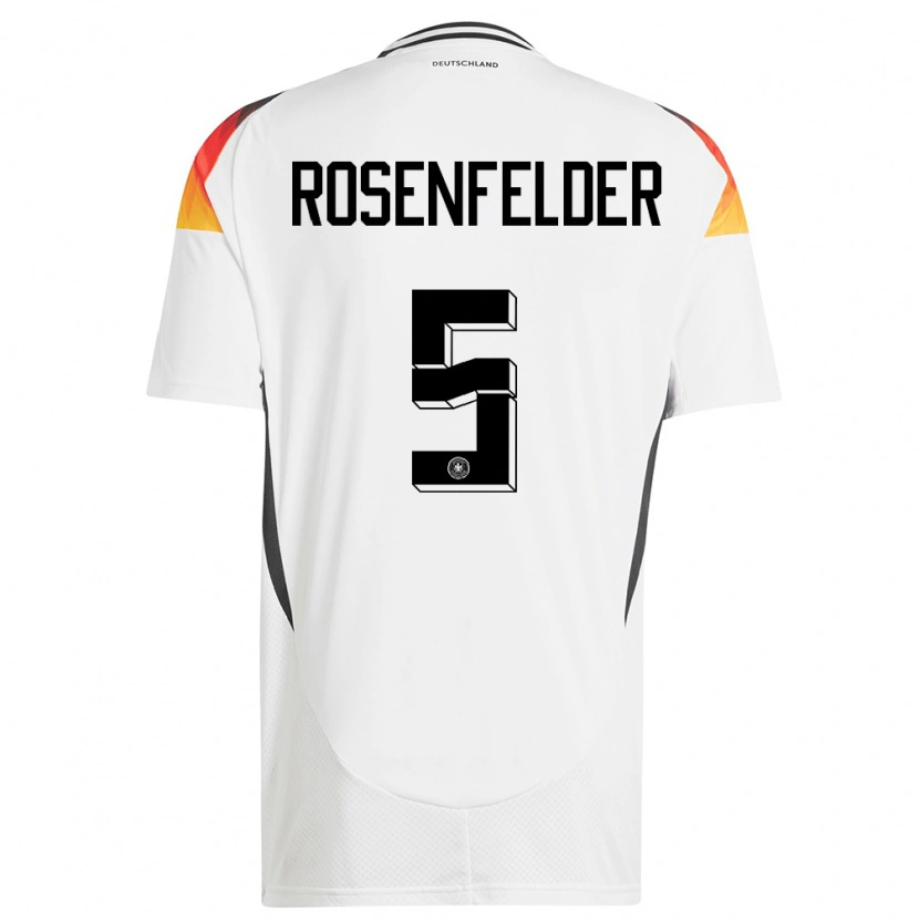 Danxen Kid Germany Max Rosenfelder #5 White Home Jersey 24-26 T-Shirt