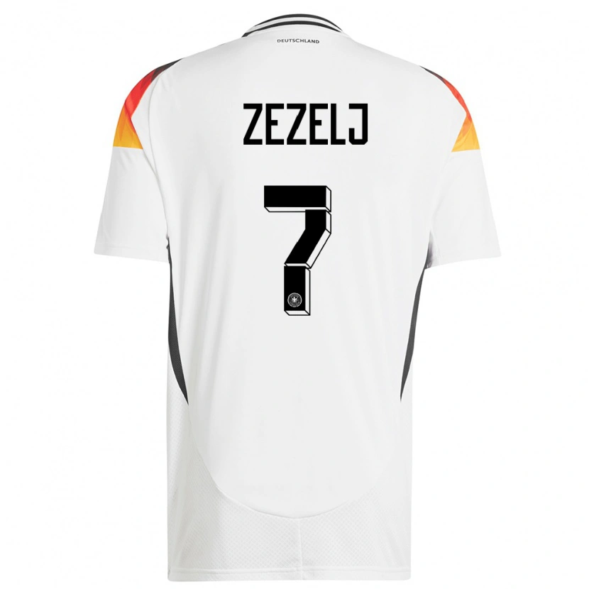 Danxen Kid Germany Neno Zezelj #7 White Home Jersey 24-26 T-Shirt